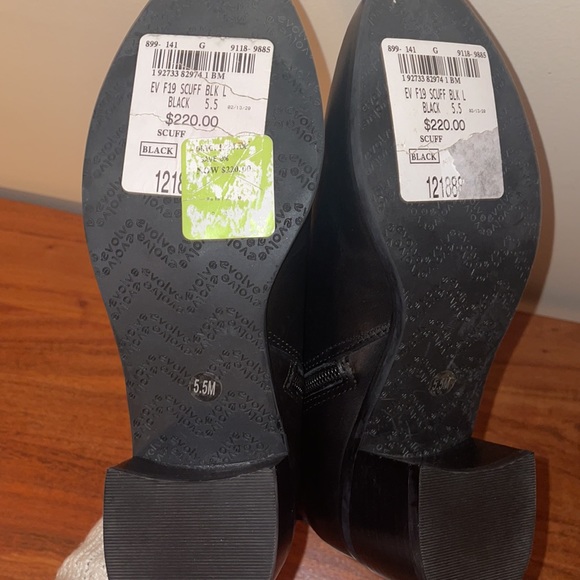 EVOLVE by Easy Spirit scuff black heeled Chelsea booties 5.5 - Picture 6 of 7